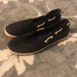 NWOT Nautica Espadrilles nautical navy slip ons shoes